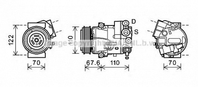 AVA QUALITY COOLING olk605 -  Компрессор, кондиционер